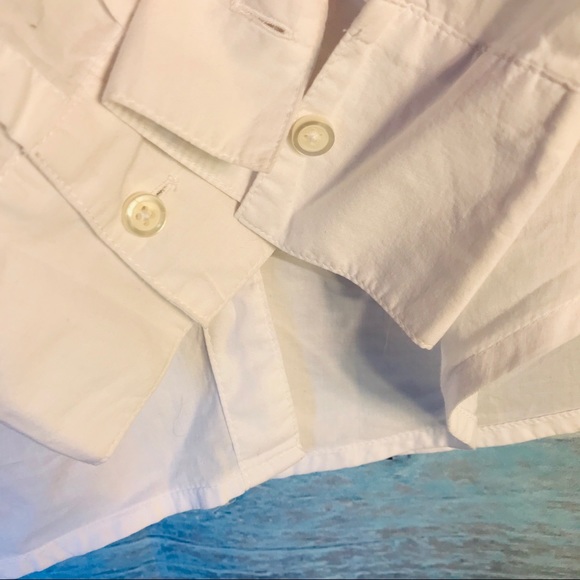 ANN TAYLOR LOFT WHITE TOP SZ2 - Picture 7 of 8